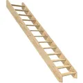 Produktbild: DOLLE Raumspartreppe Wangentreppe Paris Holztreppe, Ohne Geländer, bis 280,5 cm,Fichte,Geradelaufend,ohne Setzstufen,unbehandelt