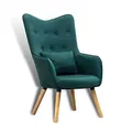 Produktbild: ESTEXO Fernsehsessel TV Sessel Lounge Relaxsessel Polstersessel Lesesessel Stoff Kissen Dunkelgrün