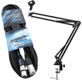 Produktbild: keepdrum NB35 Mikrofonstativ Tisch-Mikrofonarm Gelenkarm + 6m XLR Kabel