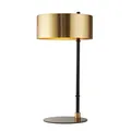 Produktbild: Tischlampe Tischleuchte 49 cm E14 in Schwarz Gold Metall Wohnzimmer Nachttisch