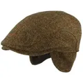 Produktbild: Breiter Schiebermütze Flache Schiebermütze aus Wolle mit Ohrenschutz grün 63