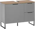 Produktbild: BASIC by Balculina Waschbeckenunterschrank Denver Waschbeckenunterschrank, Badezimmerschrank BxHxT 80x60x35 (1-St) Breite 80 cm, Tür L/R montierbar, Softclose