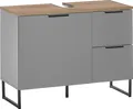 Produktbild: Waschbeckenunterschrank 1-türig 80 cm breit Grau / Evoke