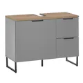 Produktbild: Waschbeckenunterschrank - grau matt - Evoke Eiche - 80 cm