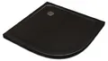 Produktbild: Duschabtrennung 50 mm Viertelkreis 90 x 90 cm (schwarz) - Acryl Duschtasse