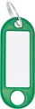 Produktbild: WEDO Schlüsselanhänger mit Ring, Durchmesser: 18 mm, grün aus Kunststoff, mit weißem, beschriftbarem, auswechselbarem (262 101804)