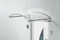 Produktbild: Gutta BV Secco Bogenvordach 1500 x 900 mm Polycarbonat Klar Edelstahloptik - 7210303