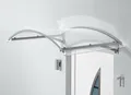 Produktbild: Gutta Rundbogenvordach Secco 150 x 90cm Edelstahloptik Vordachsystem Haustürdach