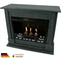 Produktbild: Ethanol und Gelkamin Modell Emily Premium Granit Dunkel incl. 21 teil. Set