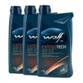 Produktbild: WOLF ExtendTech ATF D II Getriebeöl MAN 339 Typ Z1, ZF TE-ML 03D, 3x1 Liter
