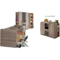 Produktbild: Babyzimmer, Braun, Holzwerkstoff, 120x200x80 cm, Babymöbel, Babyzimmer-Sets