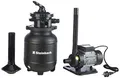 Produktbild: Steinbach Filteranlage Active Balls+ – 040386 – Nicht selbstsaugende Pumpe für Pools mit bis zu 19.000 l – Mit 7-Wege-Ventil mit Verstellhebel und Manometer – Inkl. ca. 300 g Filter Balls