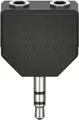 Produktbild: Hama Essential Line - Audio-Splitter - Stereo Mini-Klinkenstecker männlich bis Stereo Mini-Klinkenstecker weiblich - Schwarz (00205191)