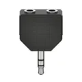 Produktbild: Hama Audio-Adapter, 3,5-mm-Klinken-St. - 2 x 3,5-mm-Klinken-Kupp., Stereo