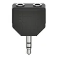Produktbild: Hama Audio-Adapter 3,5-mm-Stecker>2 x 3,5-mm-Kupplung schwarz