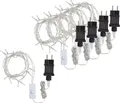 Produktbild: 5er-Set LED Lichterketten je 10 LED Lämpchen warmweiß Kreisschaltung Transparent
