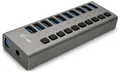 Produktbild: I-tec USB 3.0 Charging HUB 10 Port USB-Kombi-Hub Grau