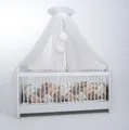 Produktbild: Baby Fancyroom Betthimmel Tüll Betthimmel für Babybett Babywiege Beistellbett Moskitonetz, 165cm lang, mit 2 Bommeln
