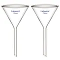 Produktbild: Borosilikatglas Trichter 2er-Pack Schwere Glaswand Trichter Glass Funnel Kurz...