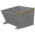 Produktbild: Kippbehälter,HxLxB 890x1445x1200mm,1m3,Tragl. 1500kg,Einfahrtaschen,abgeschrägt,RAL7005