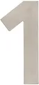 Produktbild: Metafranc Hausnummer 1 - Edelstahl - 120 mm - 3D Design - Gute Lesbarkeit - Individuelle Kombinationsmöglichkeiten / Beschriftung / Kennzeichnung / Ziffer / Haustür / Hauswand / Gartentor / 424007