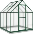Produktbild: vidaXL Gewächshaus mit Fundamentrahmen Grün 169x169x202 cm Aluminimum