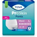 Produktbild: TENA Inkontinenz-Pants ProSkin Maxi, Unisex, Größe L (100-135cm), Einweg, 8 Tropfen, 10 Stück