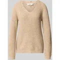 Produktbild: s.Oliver RED LABEL Regular Fit Strickpullover aus Baumwoll-Mix in Beige, Größe 46