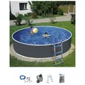 Produktbild: MYPOOL Rundpool , rund, Ø x H: 360 x 90 cm - grau