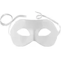 Produktbild: dressforfun 900883 Venezianische Maske für Damen Herren, einfarbige Augenmaske, matte Maskerade Maske für Kostüm Fasching Karneval Halloween Party Ball Oper - diverse Farben - (weiß |Nr. 303537)