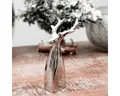 Produktbild: Antikas Weihnachtsfigur Rentierbüste, klein, Chabby Chic, Aluminium, Silber, H 17,0 x B 4,3