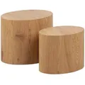 Produktbild: AC-Design Couchtisch Mice, wildeiche, aus Holz, 2-teilig, oval