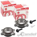 Produktbild: 2x FAG RADLAGERSATZ SET für AUDI A4 B8 A5 8T A6 4g A7 4G A8 4H Q5 8R PORSCHE