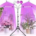 Produktbild: Pflanzenlampe LED Vollspektrum Grow Licht Stativ 4 Modi 10 Stufen 120 LEDs