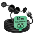 Produktbild: greate 10m Outdoor Verlängerungskabel außen Stromkabel Garten Kabel IP44