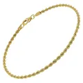 Produktbild: trendor Damen-Armband 333 Gold / 8 Karat Kordelkette zauberhafter Goldschmuck für Frauen, wunderschöne Geschenkidee 51881-18,5 18,5 cm