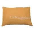 Produktbild: DAVID FUSSENEGGER Kissenhülle Kissenbezug Kissen Lieblingsplatz ocke 40 x 60 cm