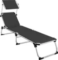 Produktbild: tectake® Sonnenliege Aurelie klappbar 217 x 60,5 x 72 cm