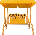 Produktbild: vidaXL Kinder-Hollywoodschaukel Gelb 115 x 75 x 110 cm Stoff
