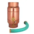 Produktbild: Regenwassersammler aus Kupfer mit Schlauchanschluß Wassersammler 100 mm