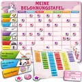 Produktbild: LIKARTO Belohnungstafel Kinder, magnetischer Montessori Aufgabenplaner Pink | 60 Aufgaben, 9 leere Magnete, 180 Sterne, 30 Bonus-Magnete, für bis zu zwei Kinder, Symbole auch ohne Lesekenntnisse