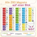 Produktbild: LIKARTO Belohnungstafel Kinder, magnetischer Montessori Aufgabenplaner Pink