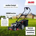Produktbild: AL-KO Akku-Rasenmäher 382 Li Premium, 38 cm Schnittbreite, ohne Akku und Ladeger
