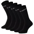 Produktbild: JACK&JONES Kinder Tennissocken, 5er Pack - JACBASIC LOGO TENNISSOCK, Baumwollmischung, Logo Schwarz 38-43