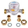 Produktbild: Kalt + Warmwasser 3/4 Zoll 130 mm mit Verschraubung Eichung 2026