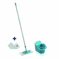 Produktbild: Leifheit Reinigungs-Set Power Clean mit micro duo Bezug, Wischer, Eimer, Presse