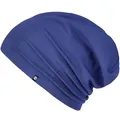 Produktbild: Enter the Complex® Leichte Beanie Mütze, Herren und Damen, Übergangsmütze, Sommer Beanie, Dünne Kopfbedeckung, Baumwolle (Jersey), L/XL, Atlantik Blau