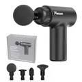 Produktbild: FunLife M2 Mini Massagepistole – 6 Stufen, USB-C, Pure Black