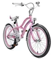 Produktbild: BIKESTAR Kinderfahrrad für Mädchen ab 6-7 Jahre | 20 Zoll Kinderrad Cruiser | Fahrrad für Kinder Pink | Risikofrei Testen