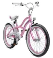 Produktbild: Bikestar Kinderfahrrad Cruiser, 20 Zoll, ab 130 cm, 6 - 9 Jahre, Jungen, Mädchen, 1 Gang, Handbremse, Rücktrittbremse, Kettenschutz, Höhenverstellbar